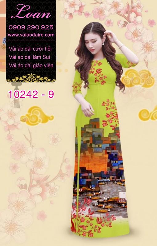Vải áo dài phong cảnh