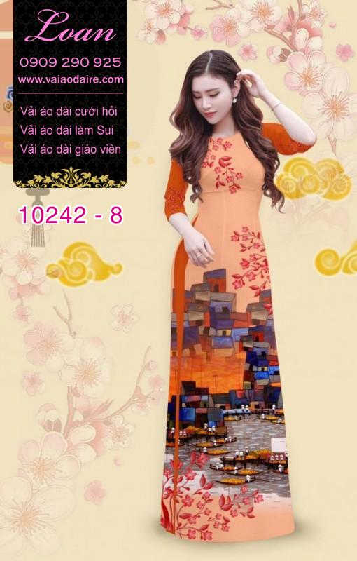 Vải áo dài phong cảnh