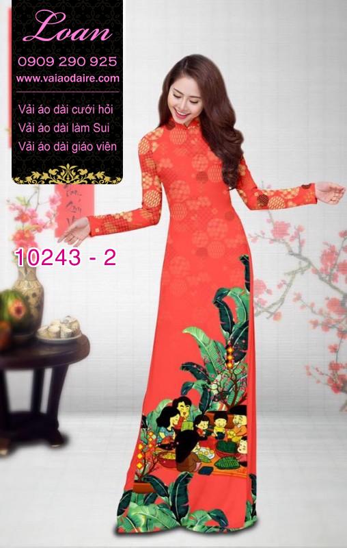 Vải áo dài tết sum vầy