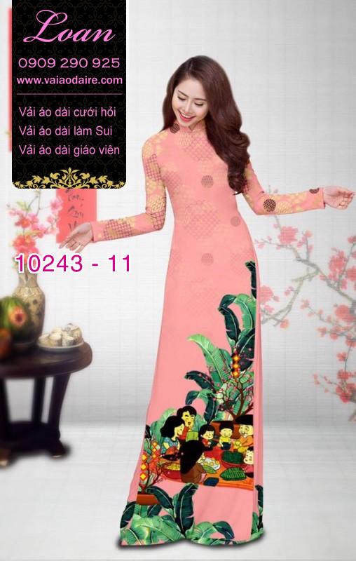 Vải áo dài tết sum vầy