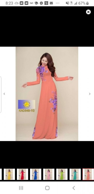 Vải áo dài đặt in