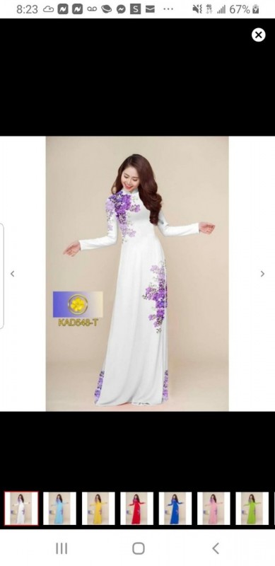 Vải áo dài đặt in