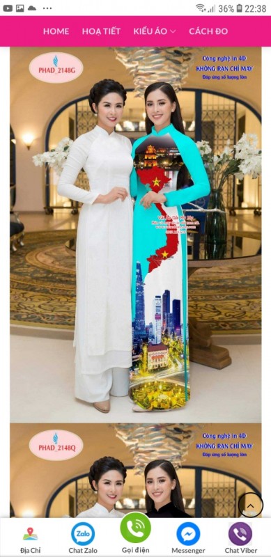 Vải áo dài đặt in