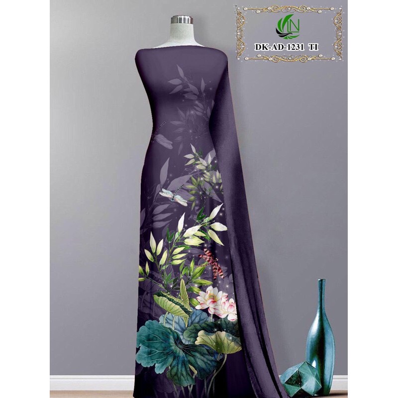 Vải áo dài đặt in