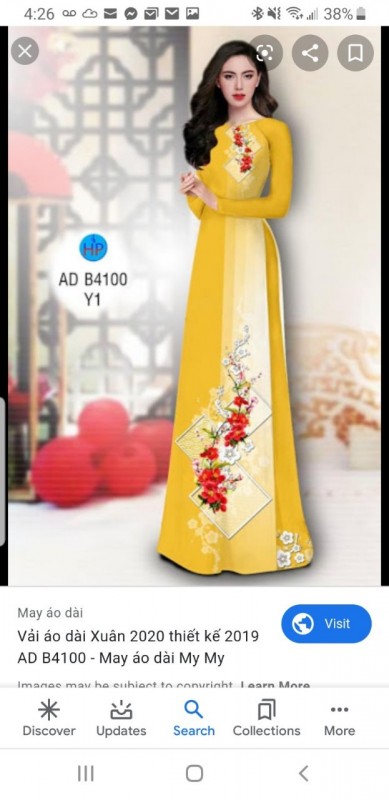 Vải áo dài đặt in