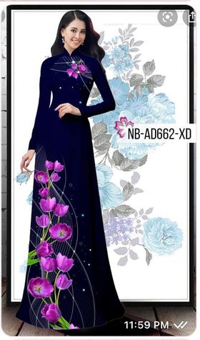 Vải áo dài đặt in