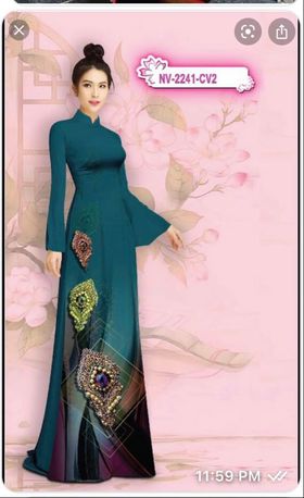 Vải áo dài đặt in