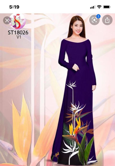 Vải áo dài đặt in