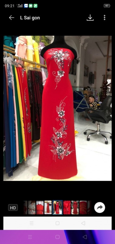 Vải áo dài đặt in