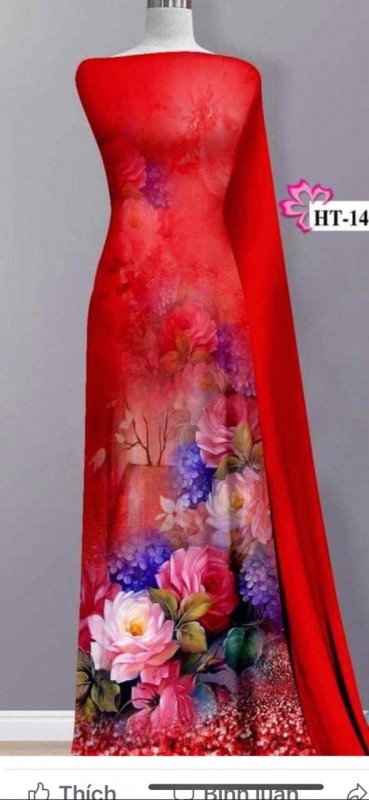 Vải áo dài đặt in