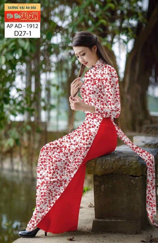 Vải áo dài đặt in