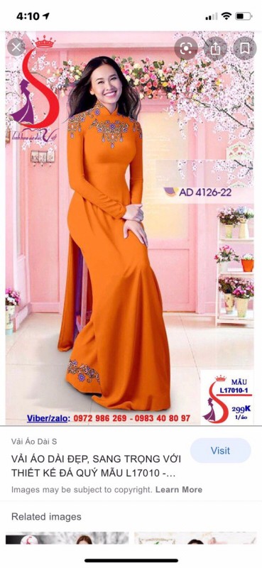 Vải áo dài đặt in