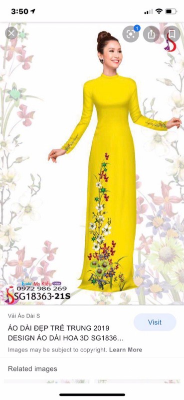 Vải áo dài đặt in