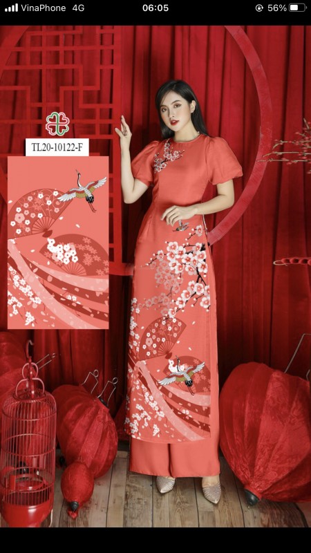 Vải áo dài đặt in