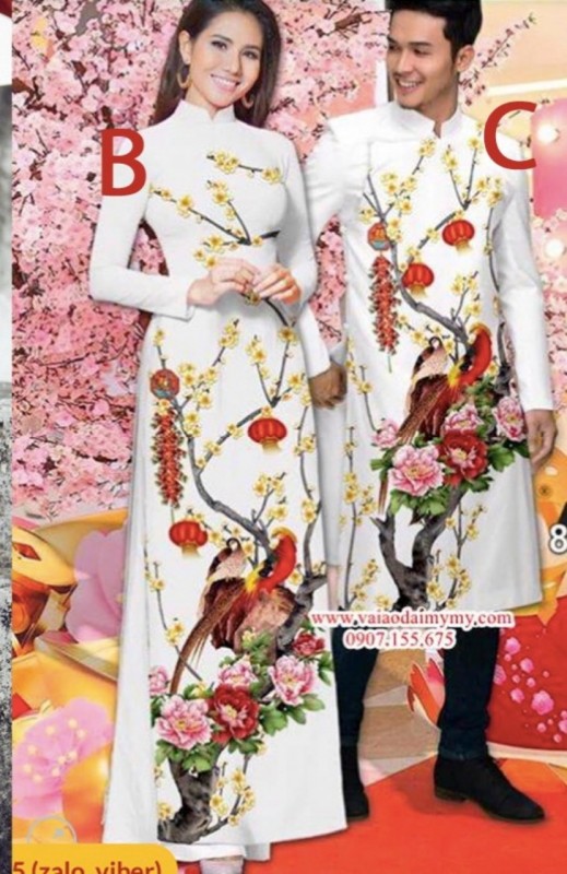 Vải áo dài đặt in