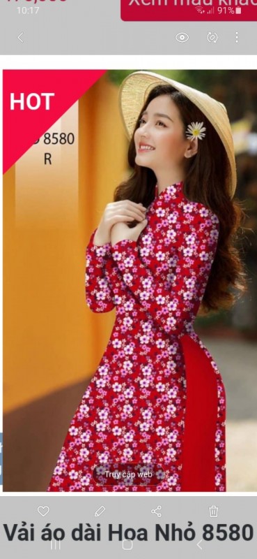 Vải áo dài đặt in