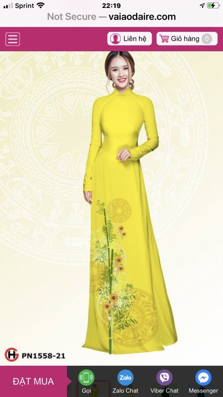 Vải áo dài đặt in