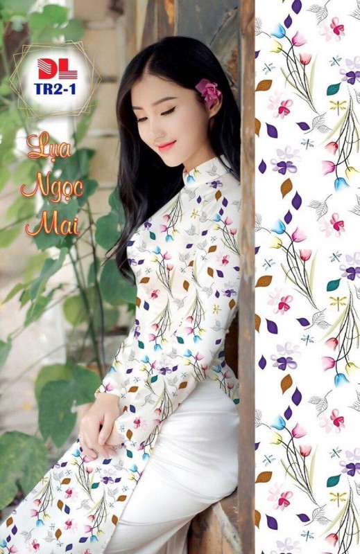Vải áo dài đặt in