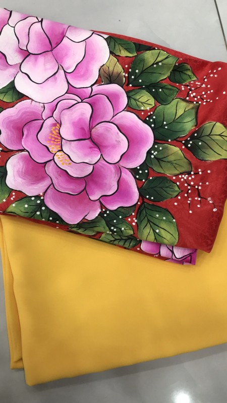 Vải áo dài đặt in