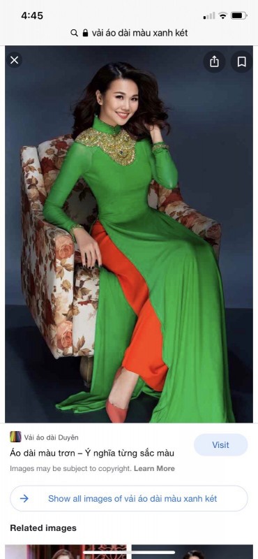 Vải áo dài đặt in