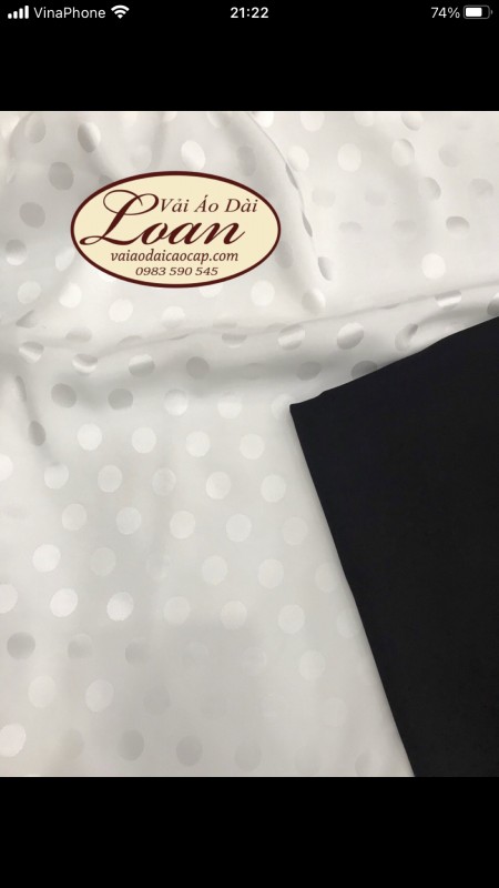 Vải áo dài đặt in