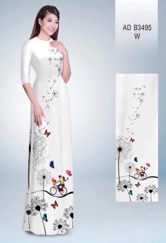 Vải áo dài đặt in