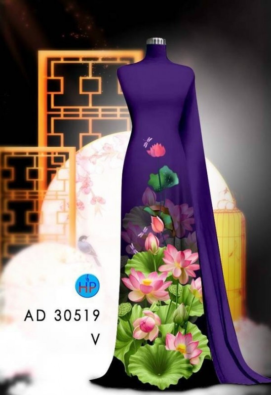 Vải áo dài đặt in