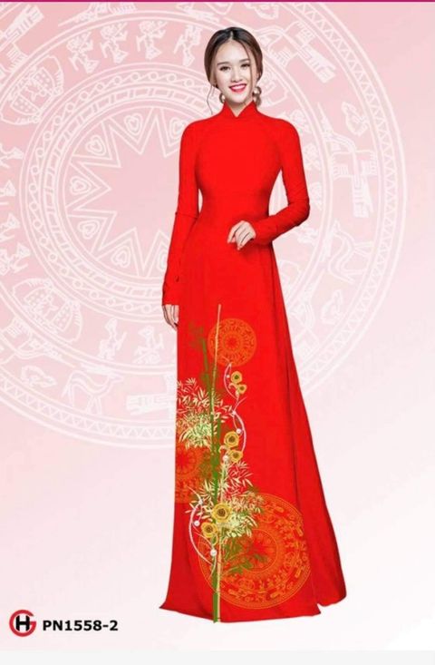 Vải áo dài đặt in