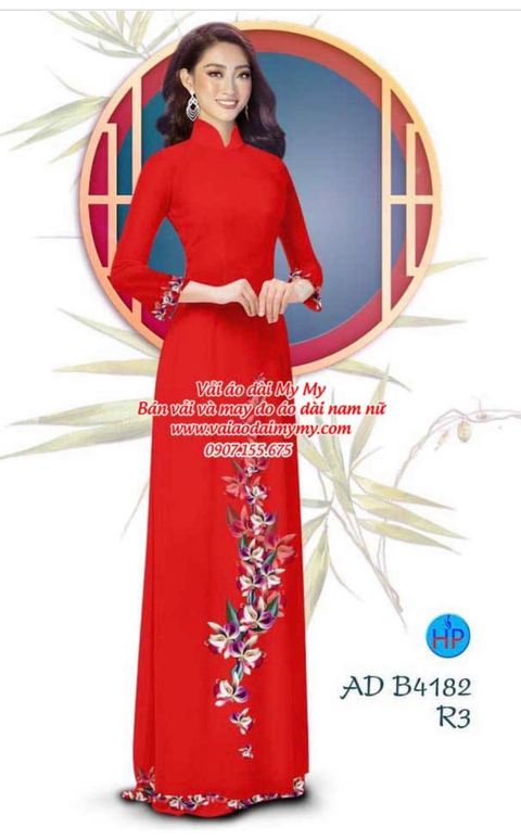 Vải áo dài đặt in