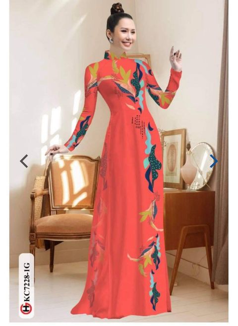 Vải áo dài đặt in