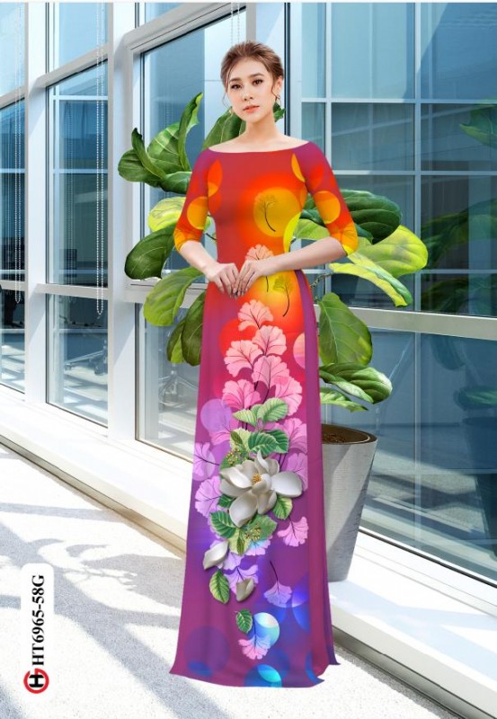 Vải áo dài đặt in