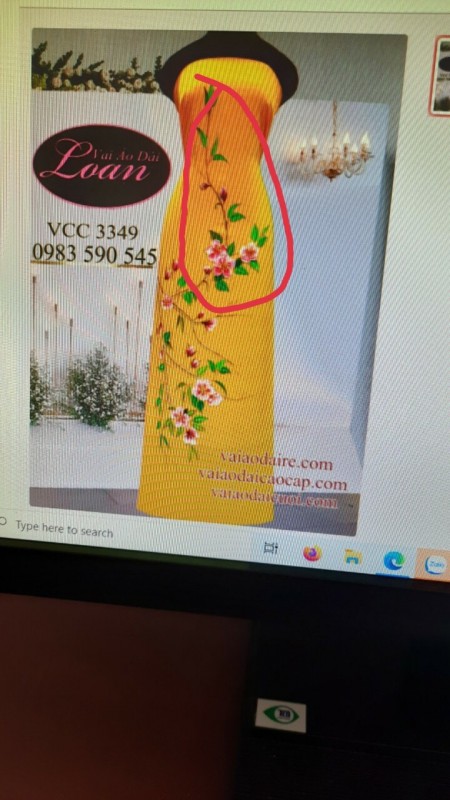 Vải áo dài đặt in