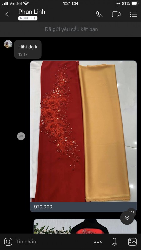 Vải áo dài đặt in