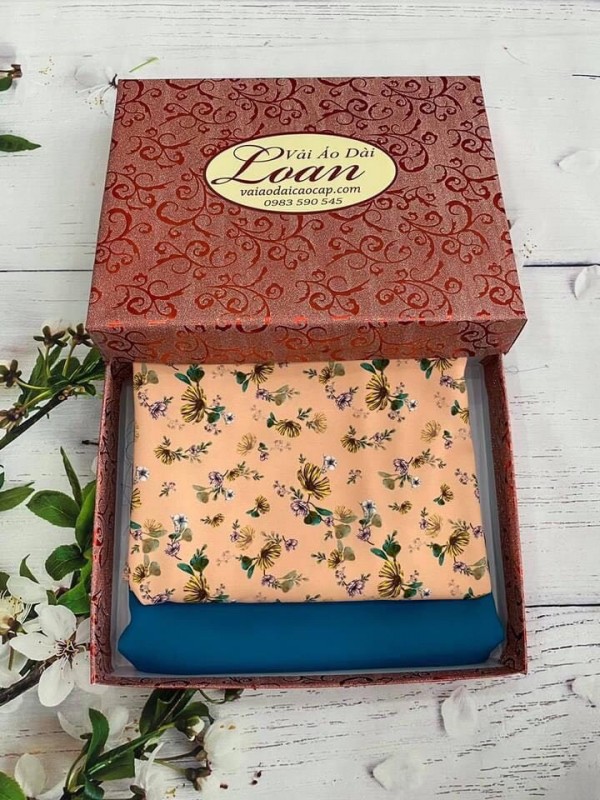 Vải áo dài đặt in