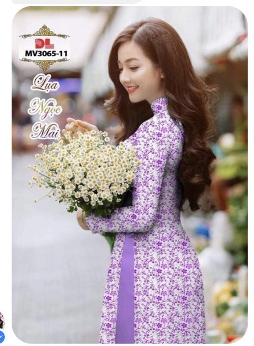 Vải áo dài đặt in