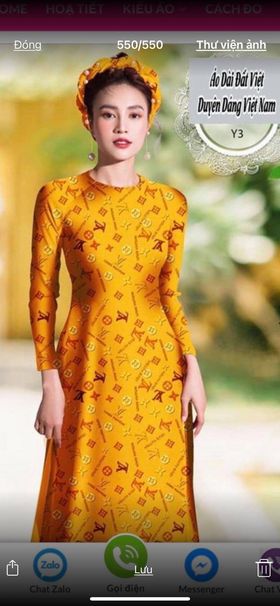 Vải áo dài đặt in