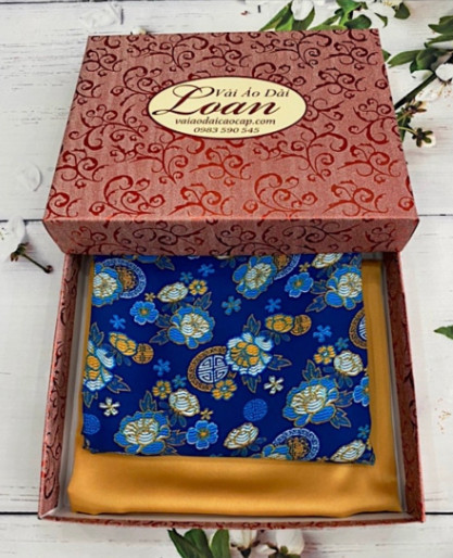 Vải áo dài đặt in