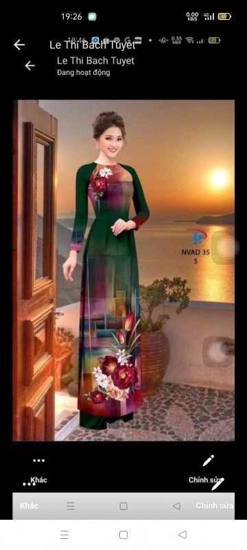 Vải áo dài đặt in