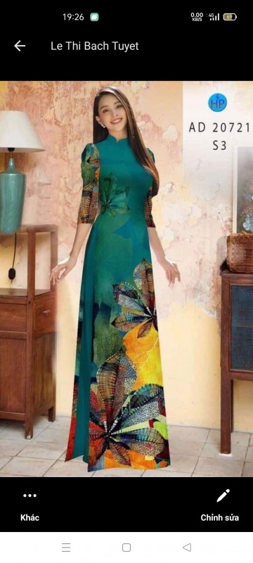 Vải áo dài đặt in