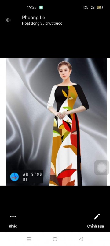 Vải áo dài đặt in