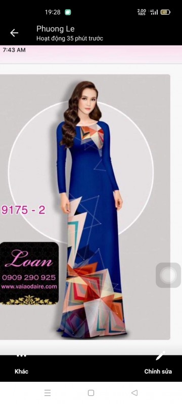 Vải áo dài đặt in