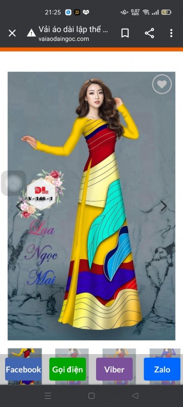 Vải áo dài đặt in