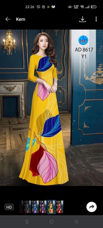 Vải áo dài đặt in