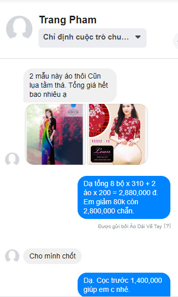 Vải áo dài đặt in