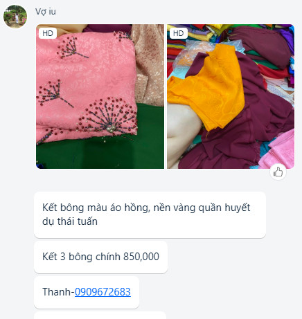 Vải áo dài đặt in