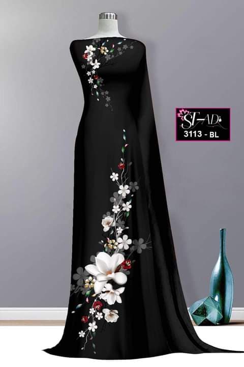 Vải áo dài đặt in