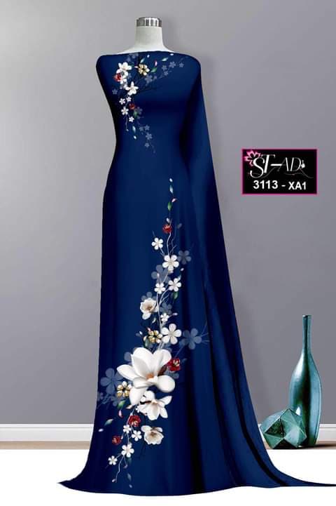 Vải áo dài đặt in