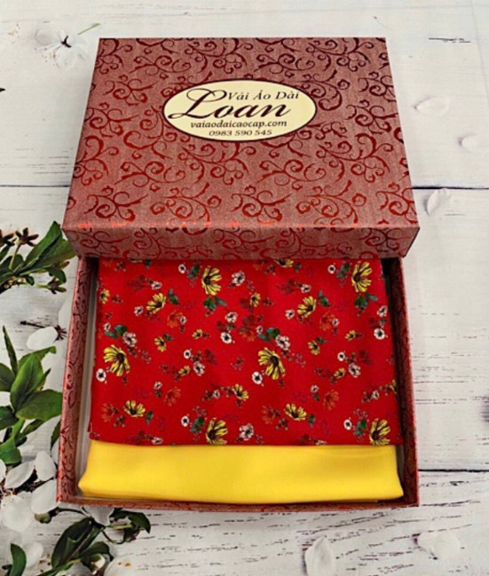 Vải áo dài đặt in
