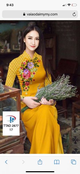 Vải áo dài đặt in