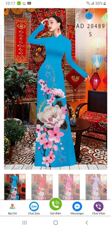 Vải áo dài đặt in